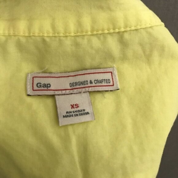 SOLD❌❌❌Gap Yellow Sleeveless Cotton Top Sz-XS - Picture 9 of 11